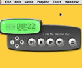 Audion player on yellow background
