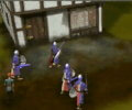 Soldiers entering a village in Myth