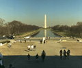 view from the stairs on Lincoln Memorial in Washington