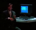 Steve Jobs in front of NeXTstation