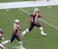 American Footballer running for the touchdown