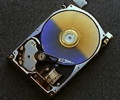 picture of a opened hard disk drive